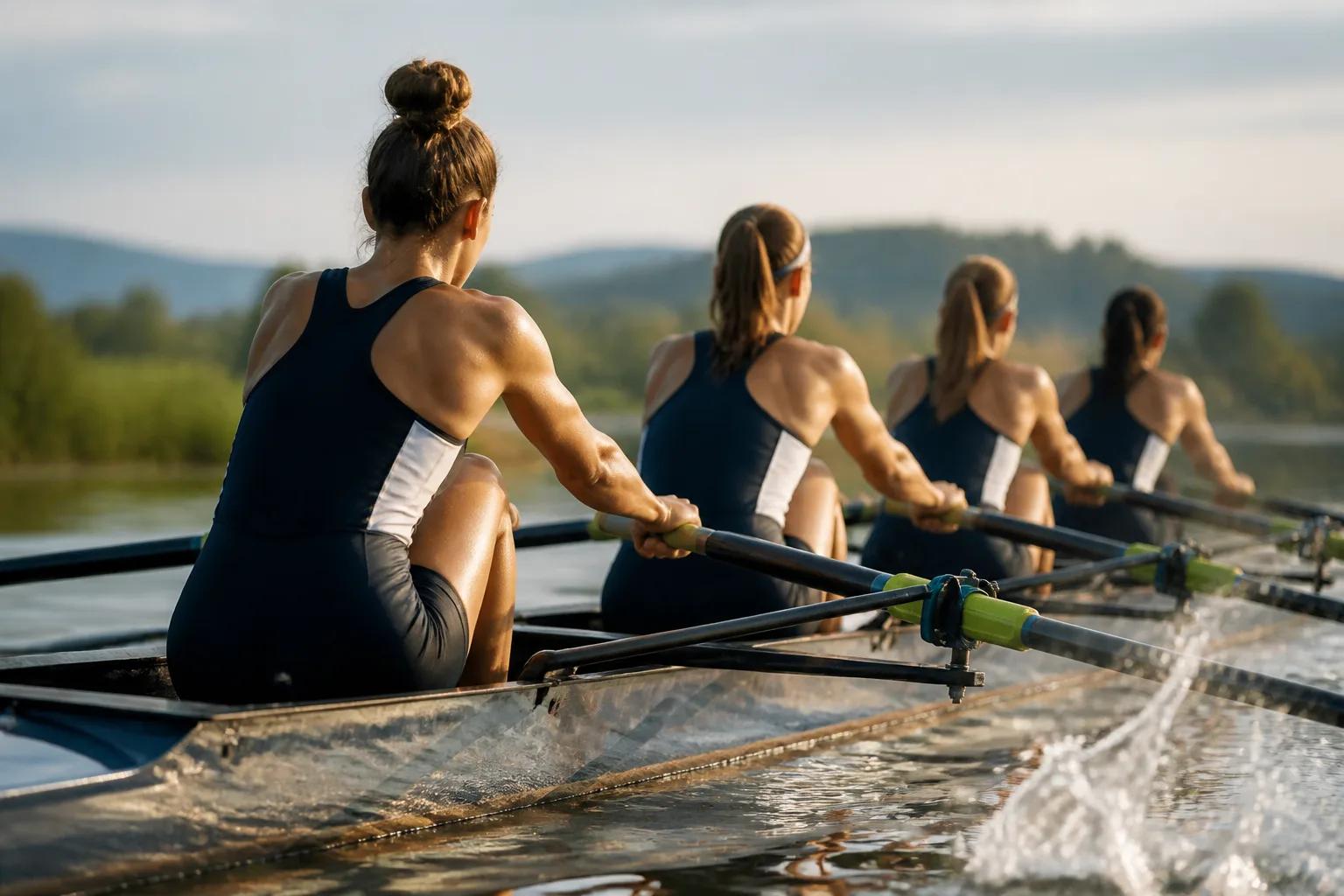 Editorial image representing Rowing