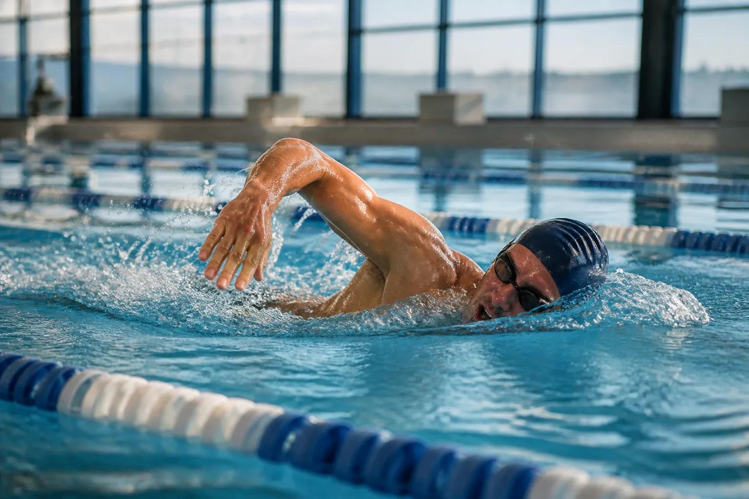 Editorial image representing Swimming