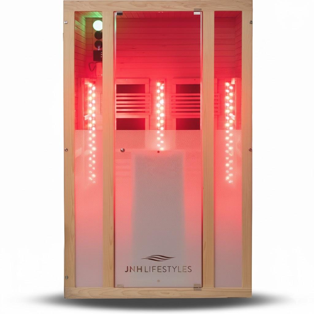 JNH Lifestyles Arki Duo 2-Person Red Light + Full Spectrum Infrared Sauna — product photo